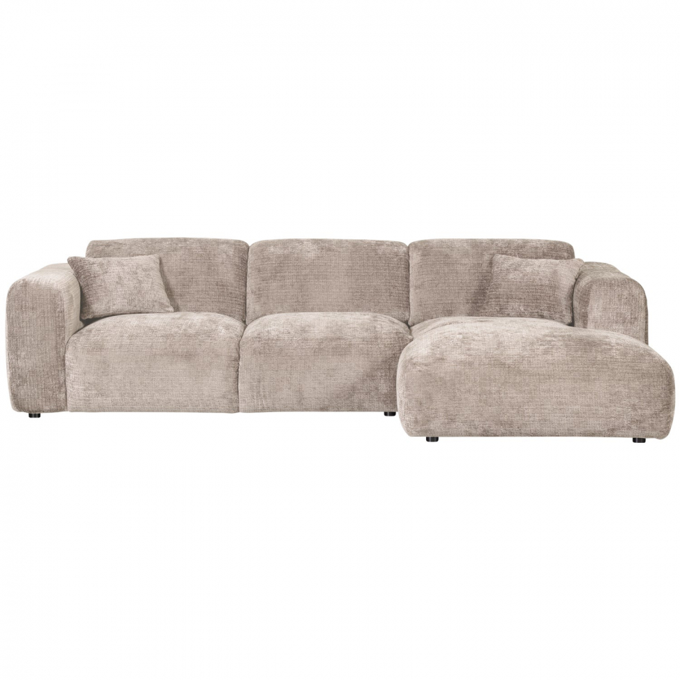 Sofa 'Cloud' 3-osobowa z chaise longue po prawej - Szara