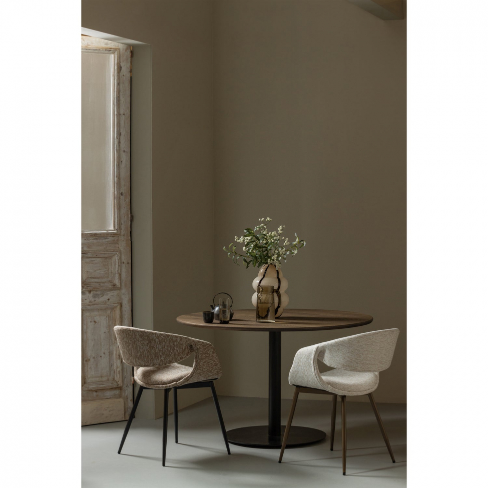 Krzesło jadalne 'Yossi' - Beżowy/Czarny