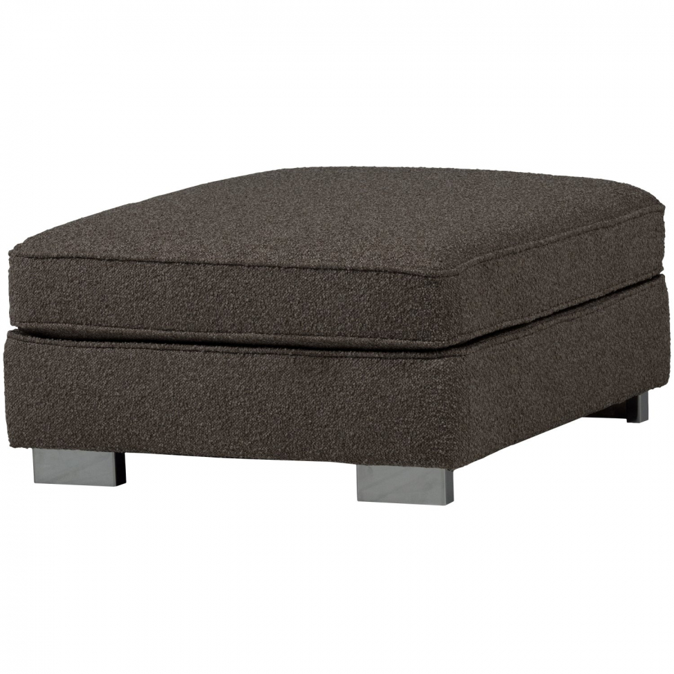 Pufa 'Lazy' - Szary bouclé