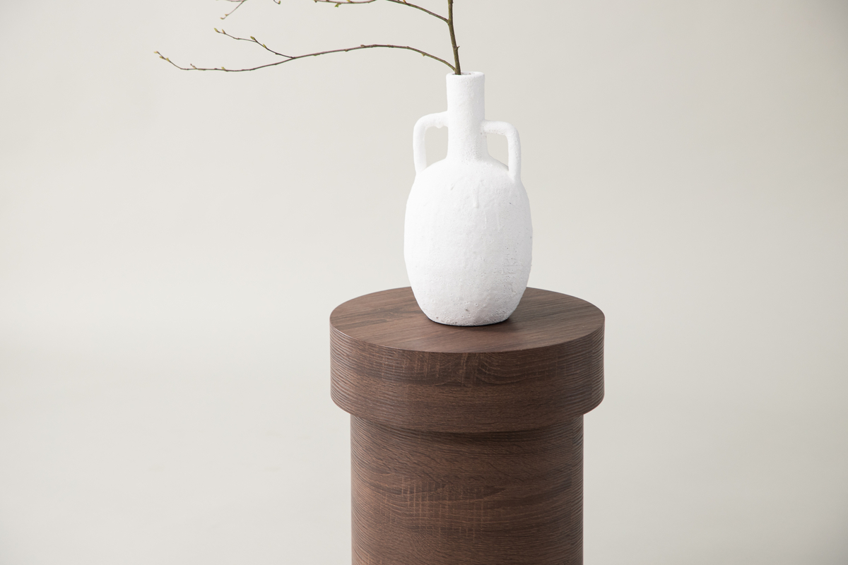 Stolik 'Mariefred' Okrągły 35cm - Brązowy