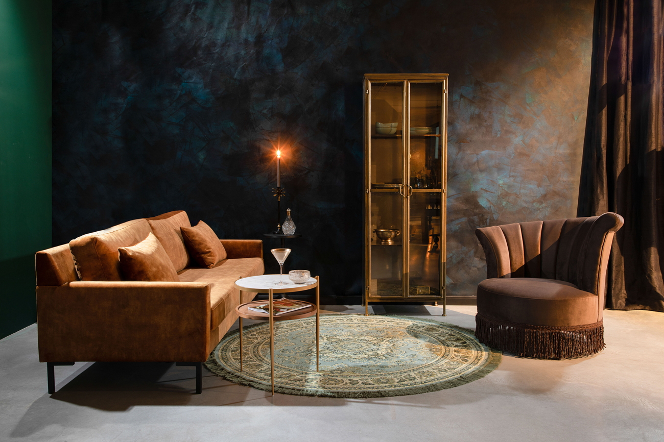 Szafka 'Gertlush' - Złota/Czarna