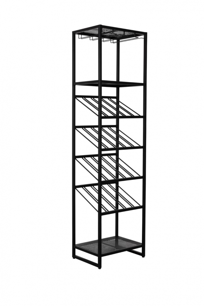 Witryna na wino 'Cantor' S - Czarny