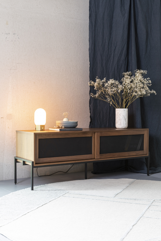 Stolik boczny 'Hardy' - Orzech