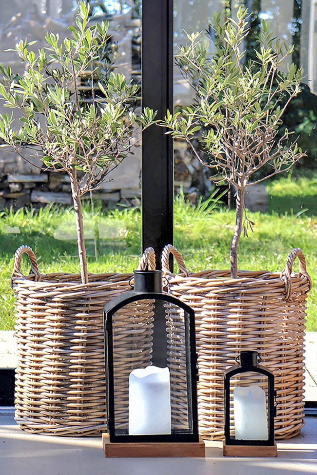 Kosze 'Indo' 2-pak - Naturalny