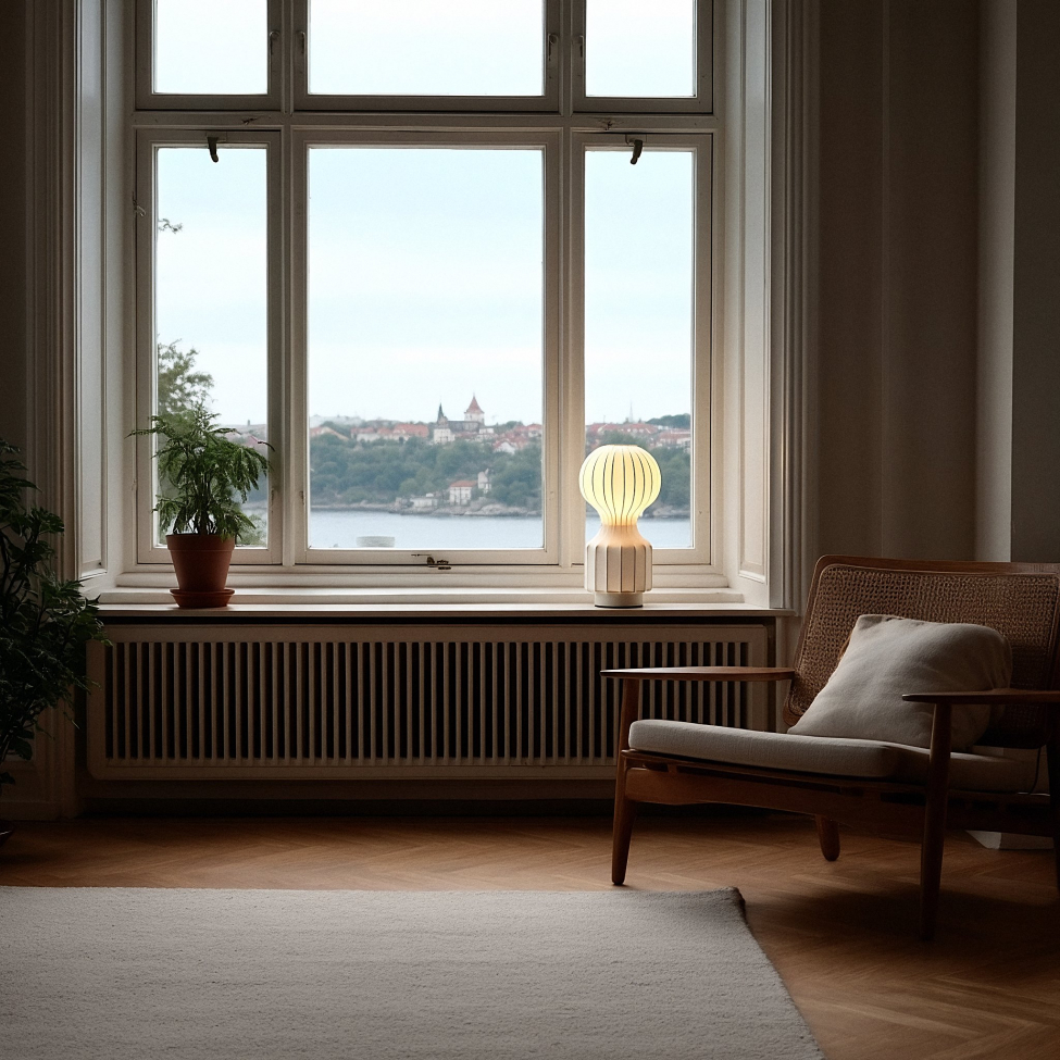 Lampa 'Senigallia' S - Biała/biała