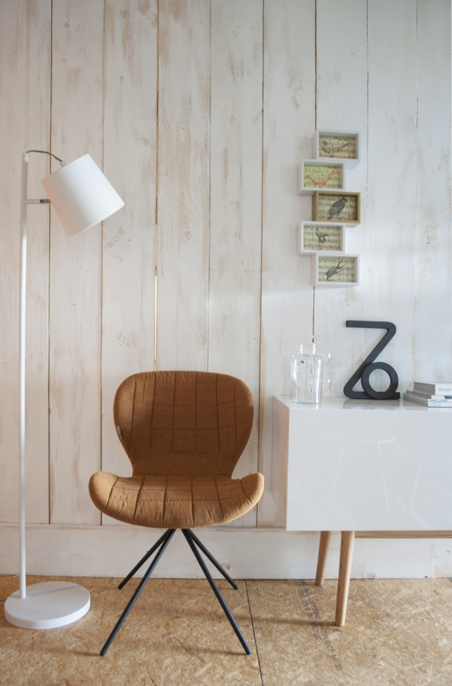 Lampa podłogowa 'Buckle Head' - Biała