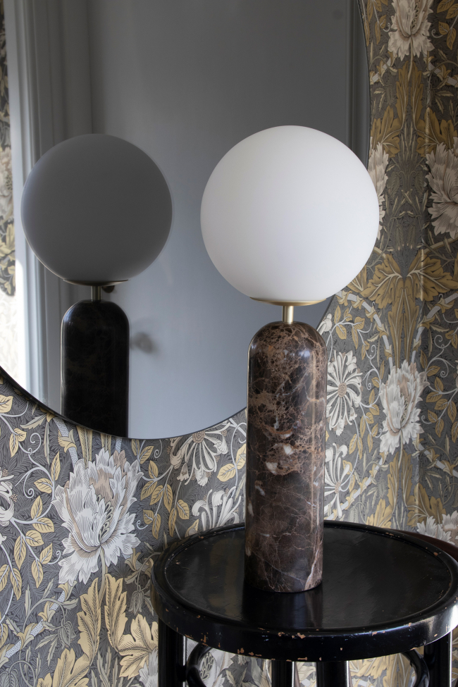 Lampa stołowa 'Torrano' - Brązowy