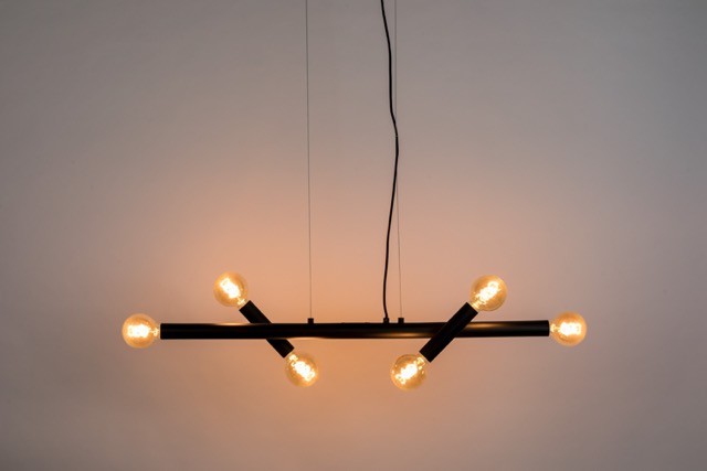 Lampa sufitowa 'Hawk' 17x124 - Czarny