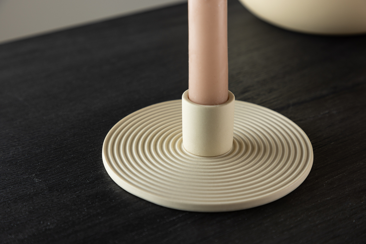 Świecznik 'Bronco' - Beżowy