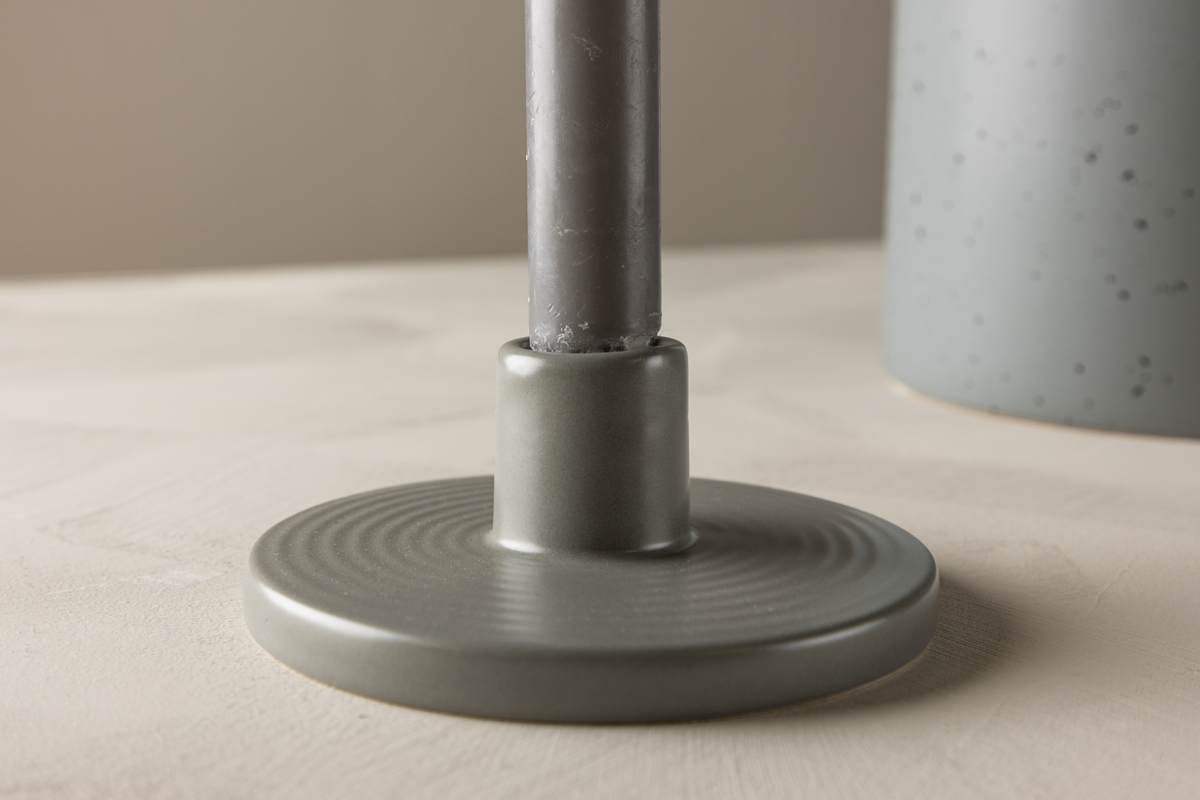 Świecznik 'Cayenne' - Szary