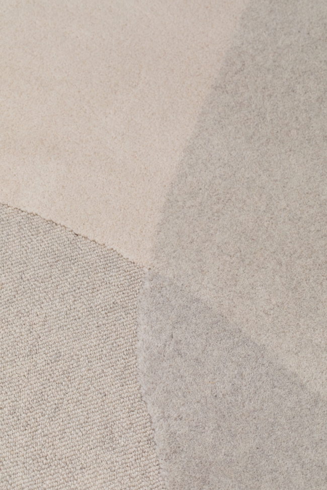 Dywan wełniany 'Dream' 160x230cm - Naturalny/Szary