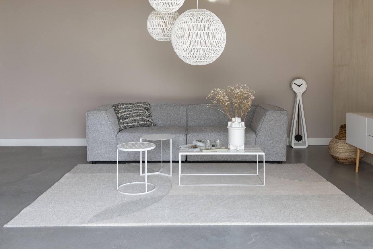 Dywan wełniany 'Dream' 200x300cm - Naturalny/Szary