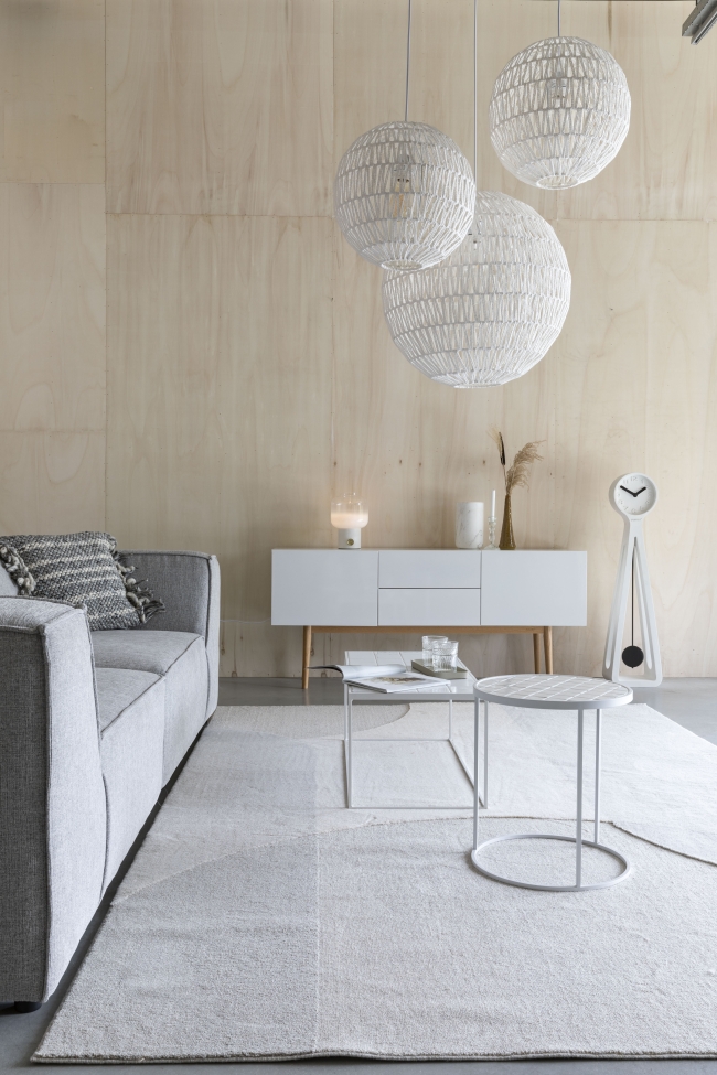 Dywan wełniany 'Dream' 200x300cm - Naturalny/Szary