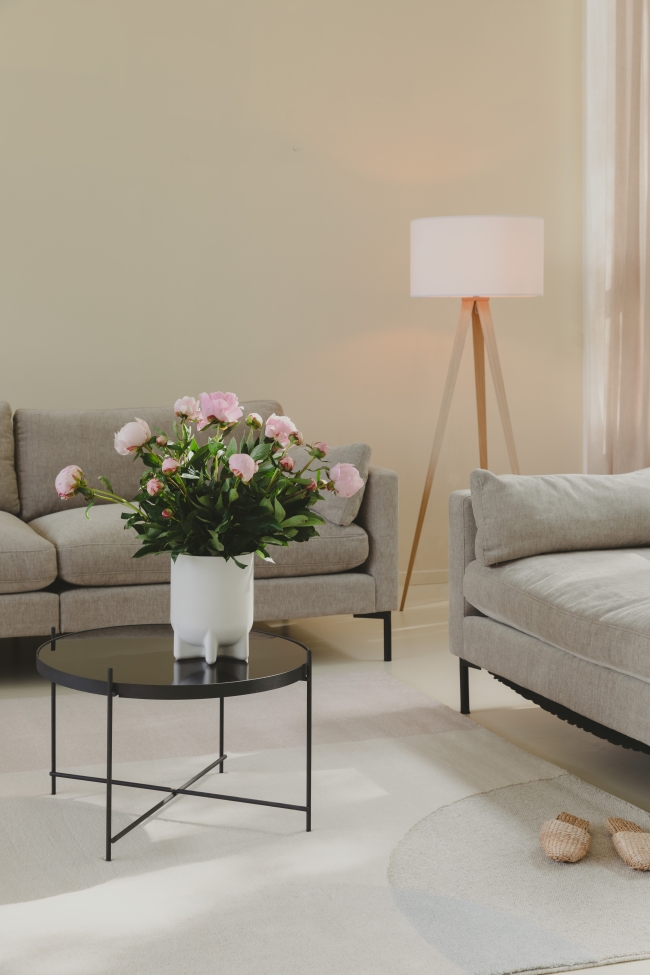 Dywan wełniany 'Dream' 200x300cm - Naturalny/Różowy