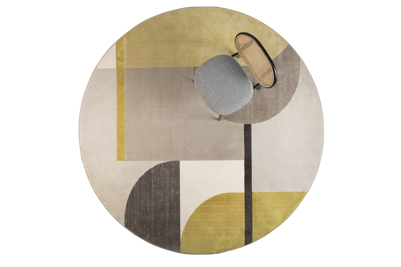 Dywan 'Hilton' 240cm - Szary/Żółty