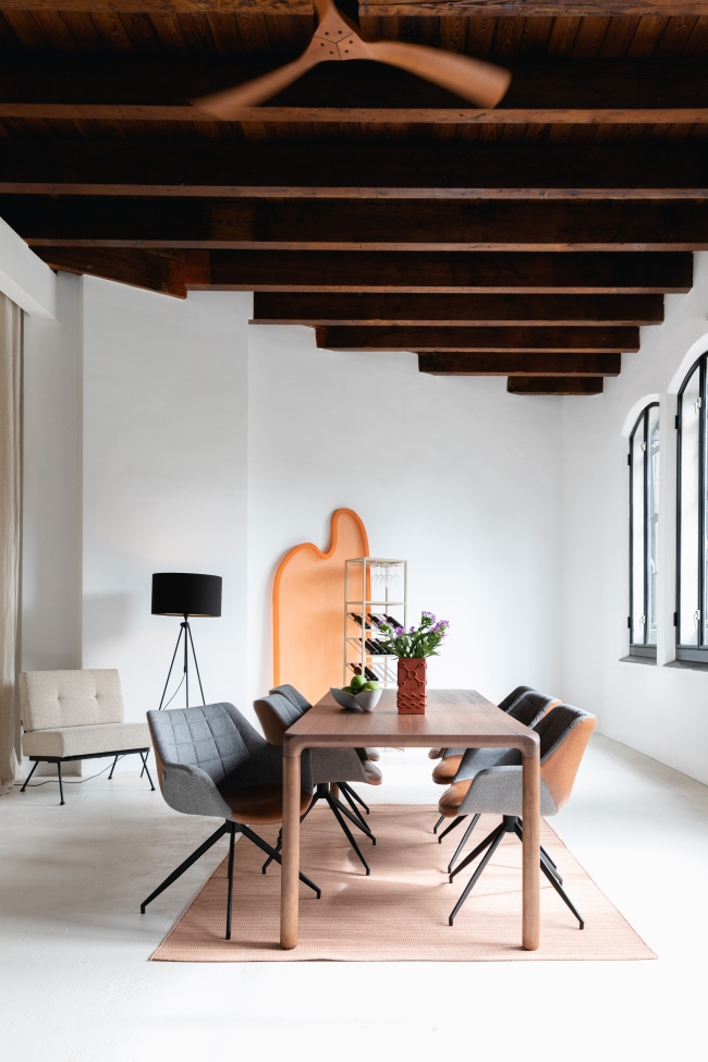 Dywan wełniany 'Waves' 200x300cm - Pomarańczowy