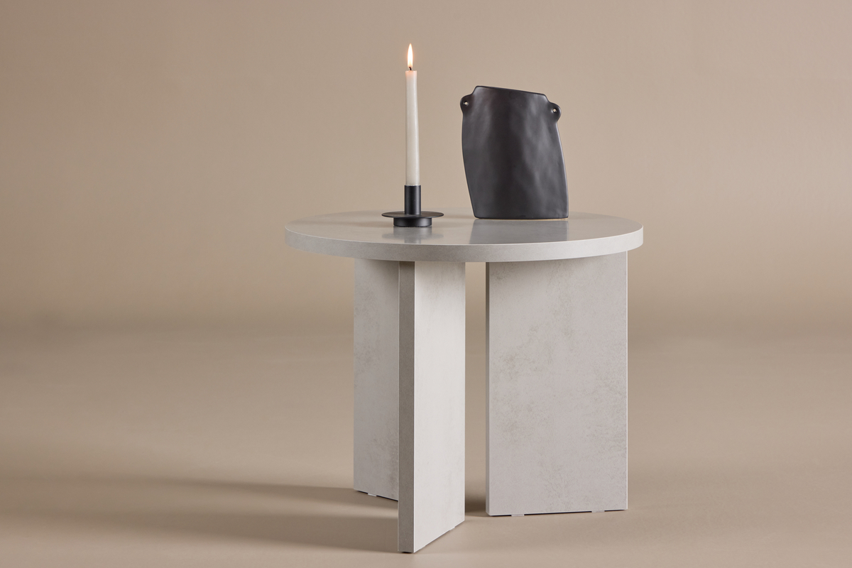 Stolik kawowy 'Stjärnvik' Okrągły 55cm - Szary