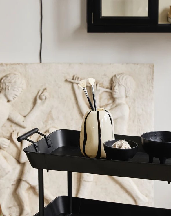 Wózek 'Fulda' - Czarny/Żelazo