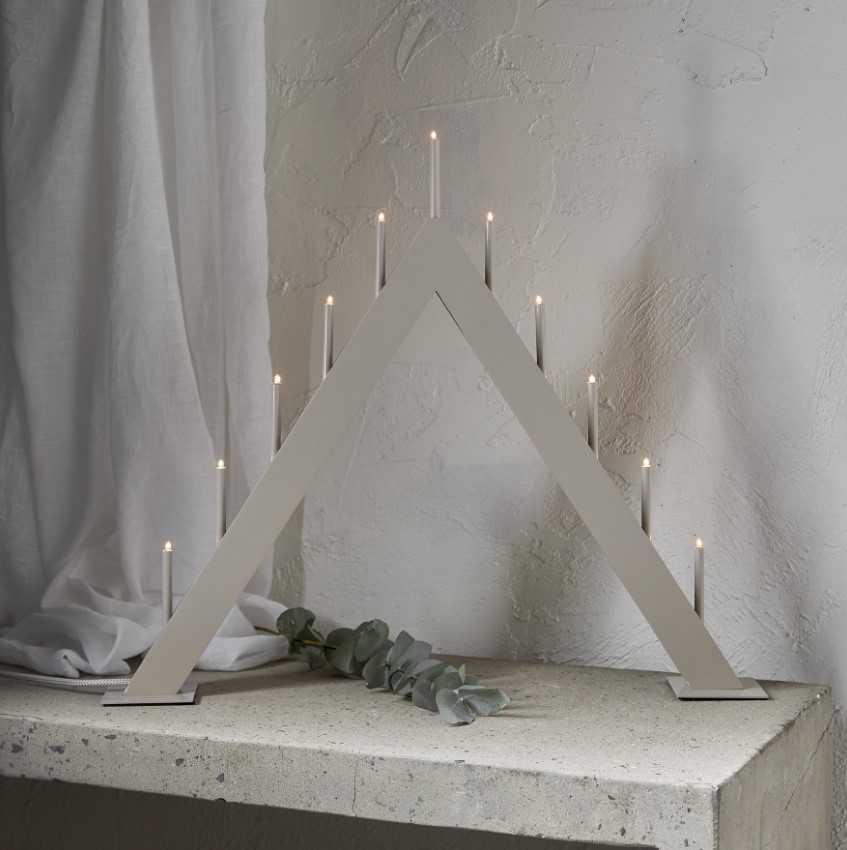 Świecznik adwentowy 'Buzz' 50cm - Beżowy