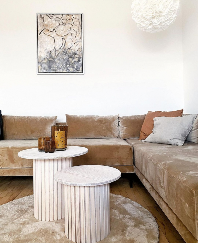 Okrągły dywan 'Arnaga Super Soft' 240cm - Beżowy