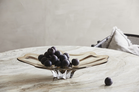 Stół jadalny 'Erie' Okrągły 140cm - Biały Marmur