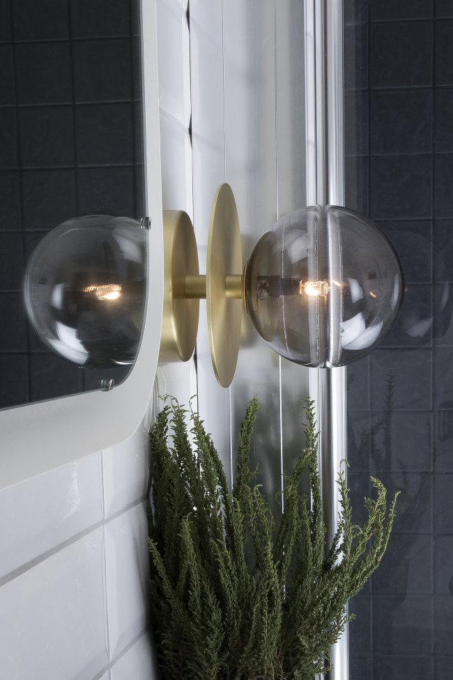 Lampa ścienna 'Art Deco' - Dymny