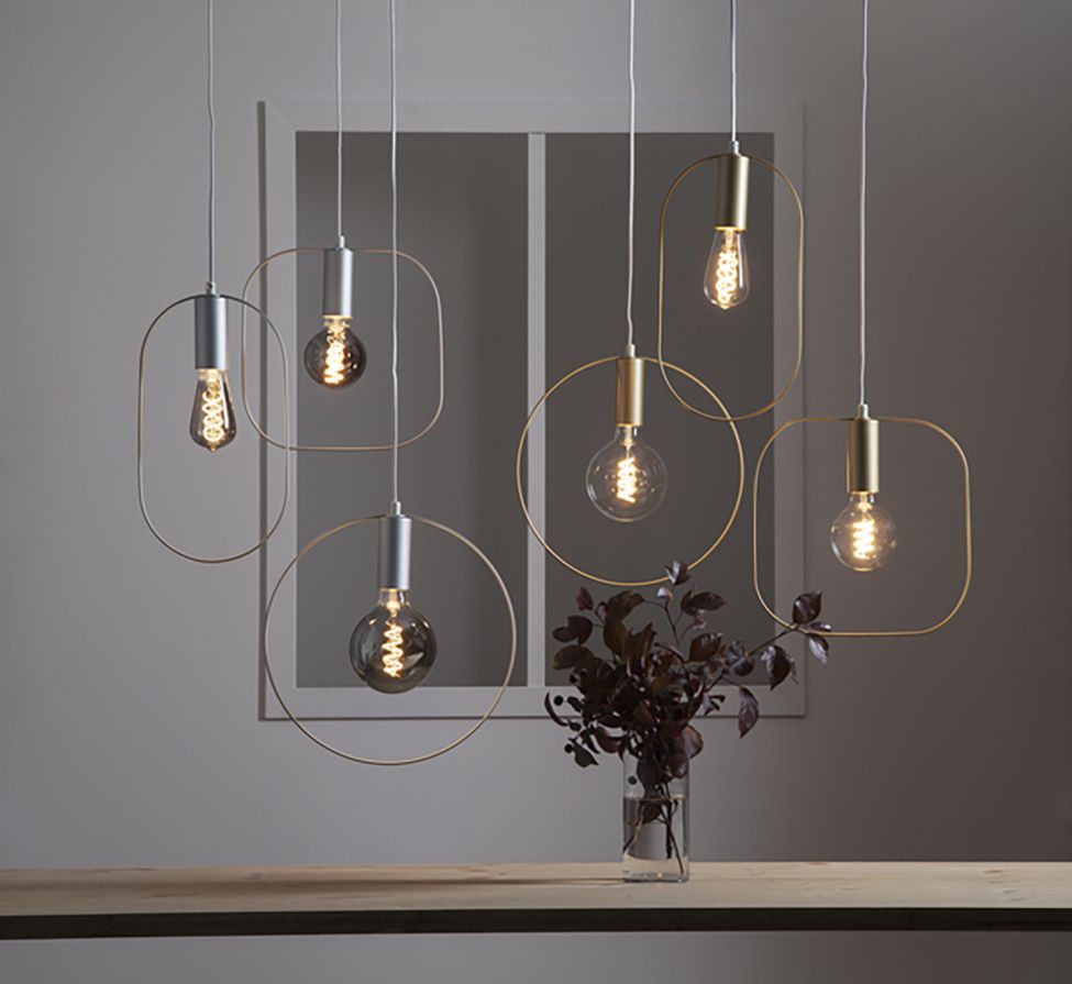 Zawieszona dekoracja 'Form' - Złota/Biała