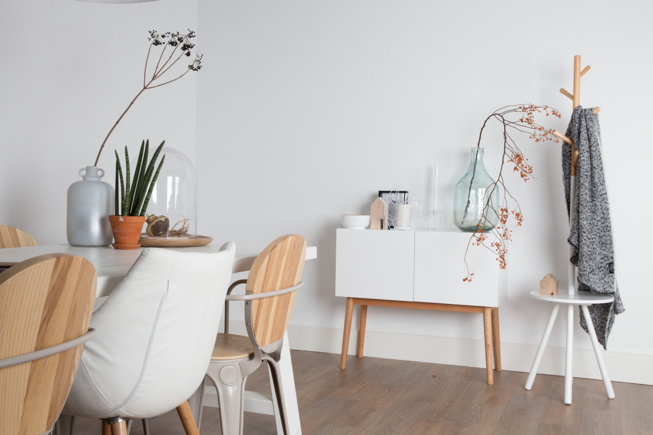 Wieszak na ubrania 'Table Tree' - Biały