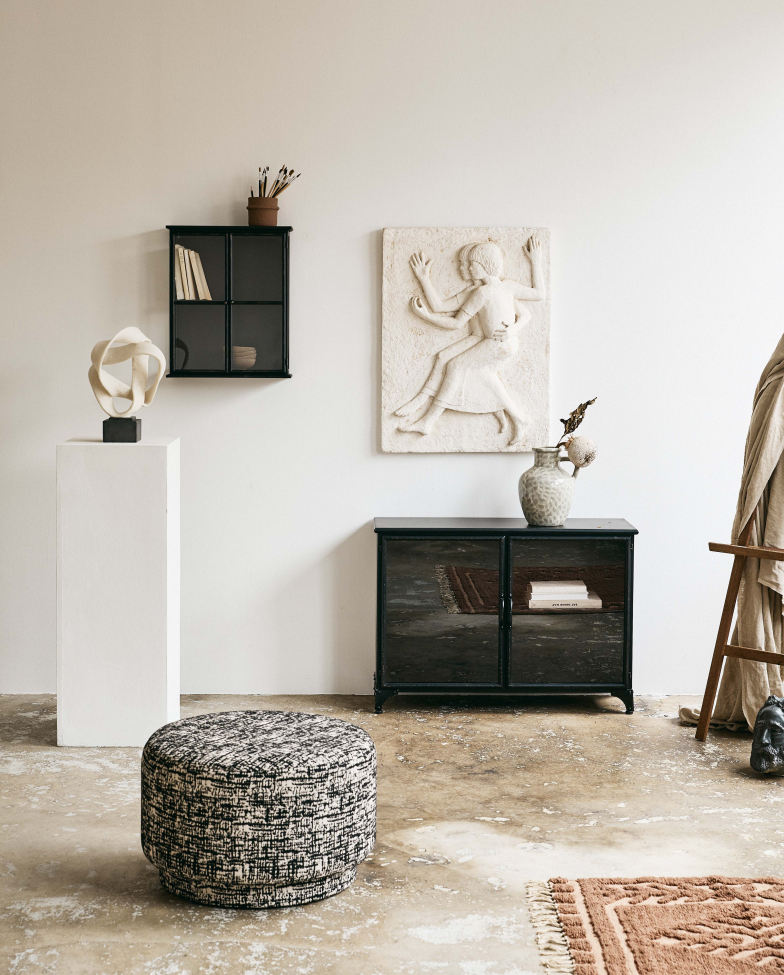 Pufa 'Bomu' - Czarno-Biała