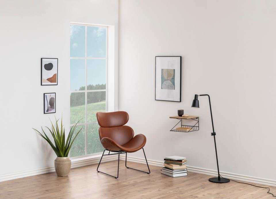 Fotel 'Hushum' 90cm - Brązowy