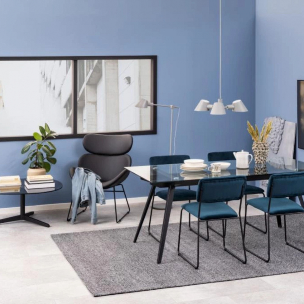 Fotel 'Hushum' 90cm - Czarny