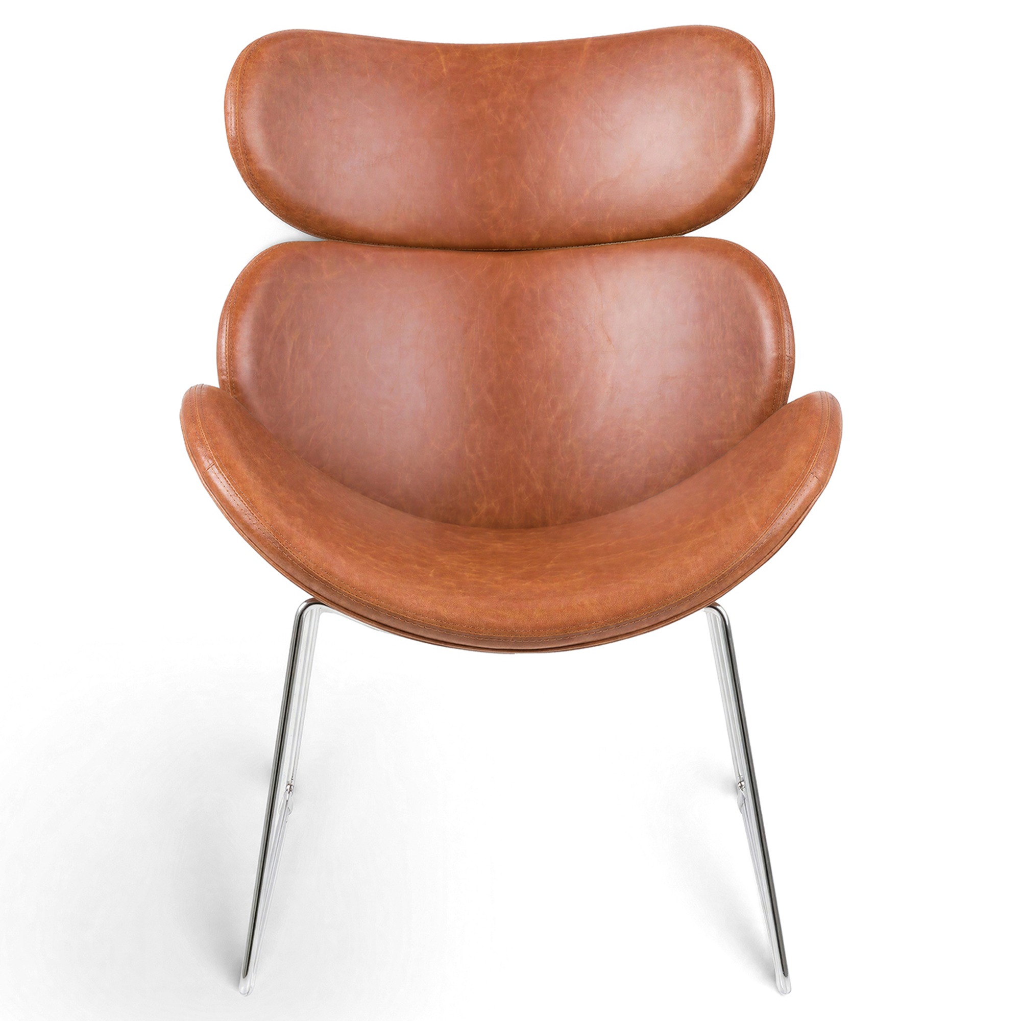 Fotel 'Hushum' 85cm - Brązowy
