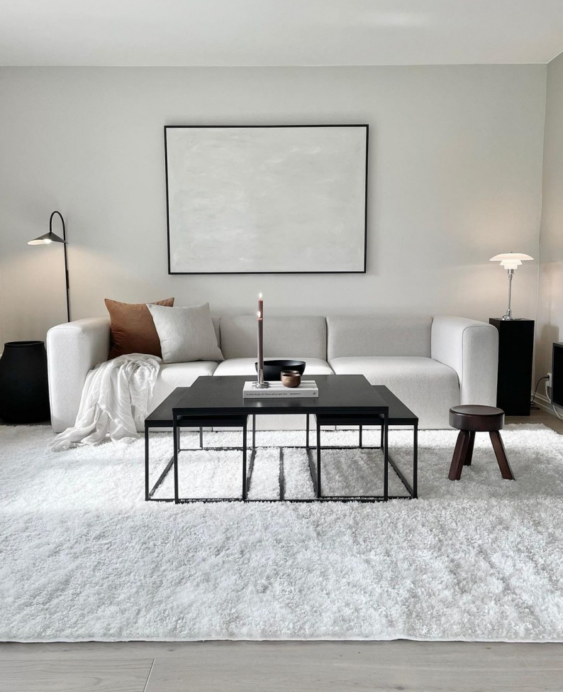 Dywan 'Cosy' 60x120cm - Biały