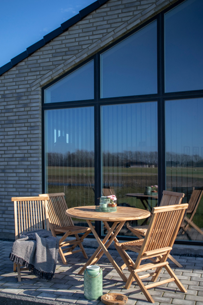 Stół ogrodowy 'Oviedo' Okrągły 100cm - Dąb