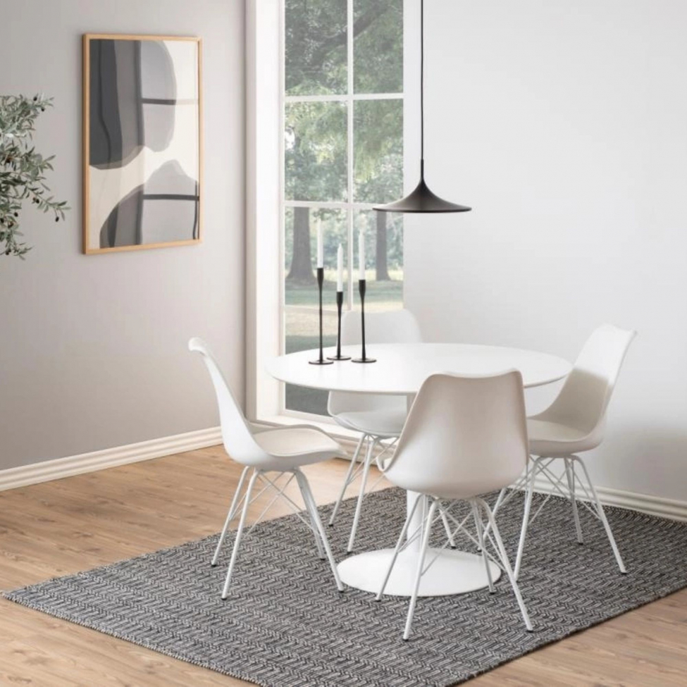 Krzesło 'Eris' - Biały/Szary