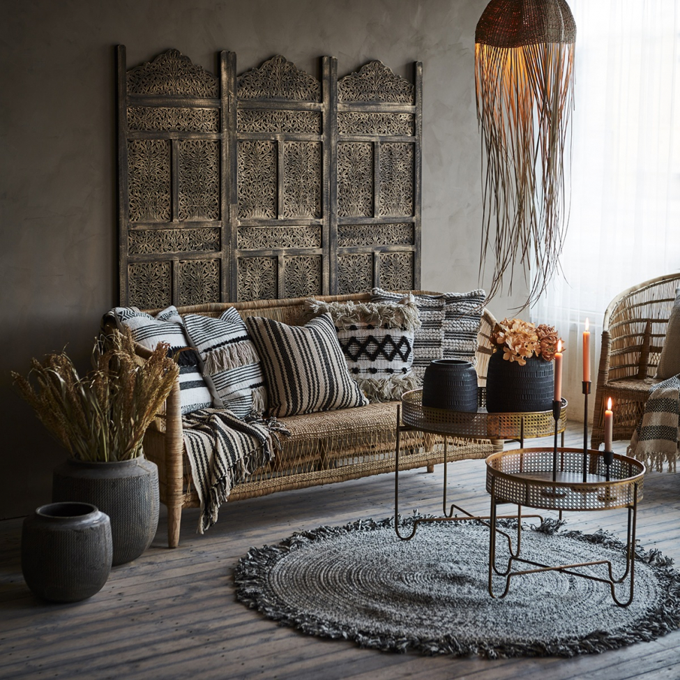 Stolik boczny 'Thomas L' - Mosiądz/żelazo