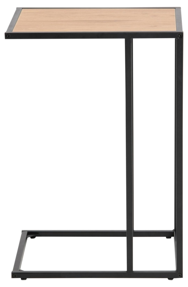 Stolik boczny 'Hydra' 43cm - Naturalny/Czarny