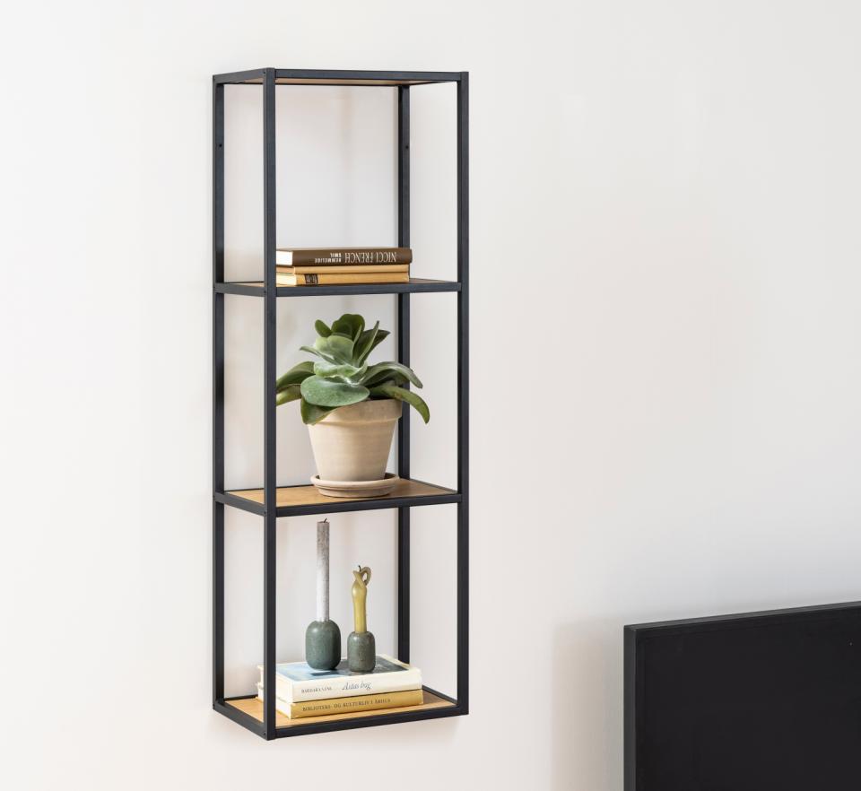 Półka ścienna 'Hydra' 24cm - Czarna