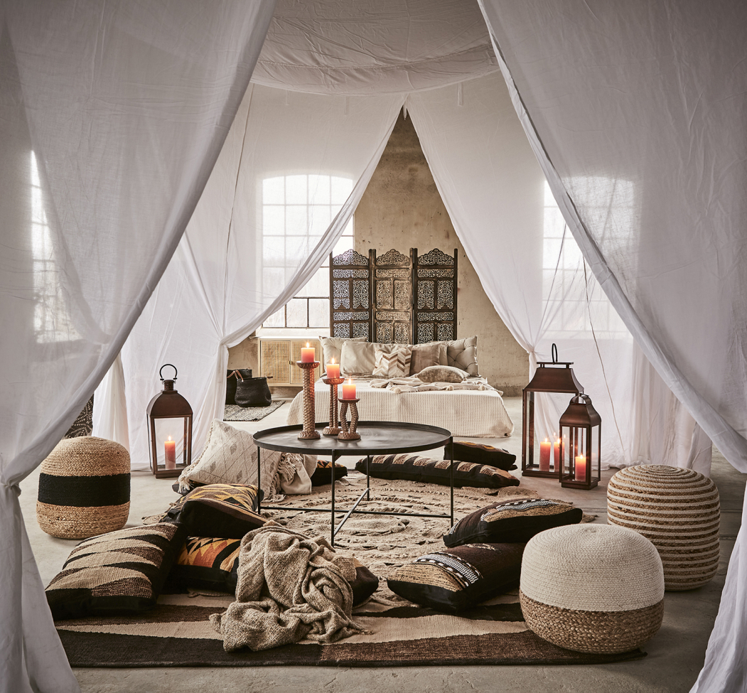 Stolik kawowy 'Thomas' - Czarny/żelazo