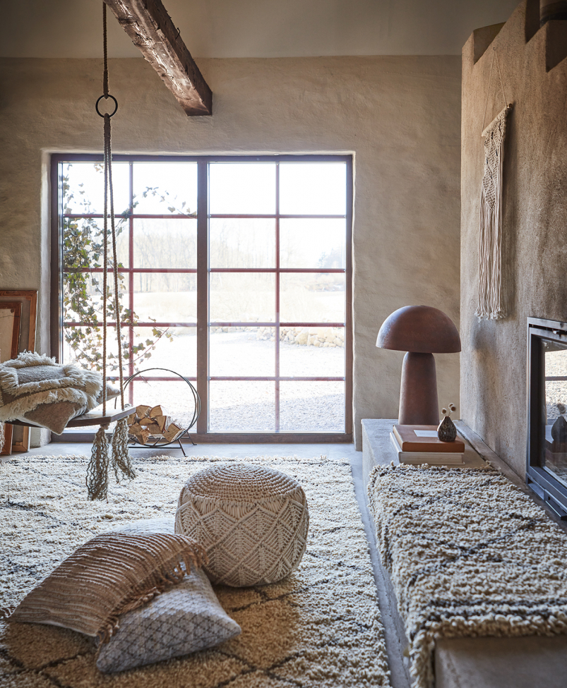 Lampa stołowa 'Fungi L' - Brązowa