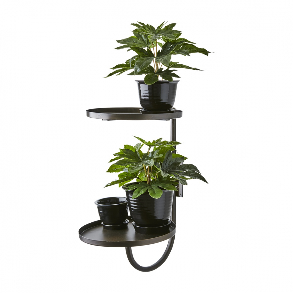 Półka ścienna 'Thomas' - Czarna