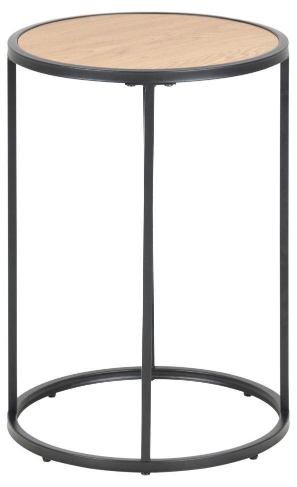 Stolik 'Hydra' 40cm - Naturalny/Czarny