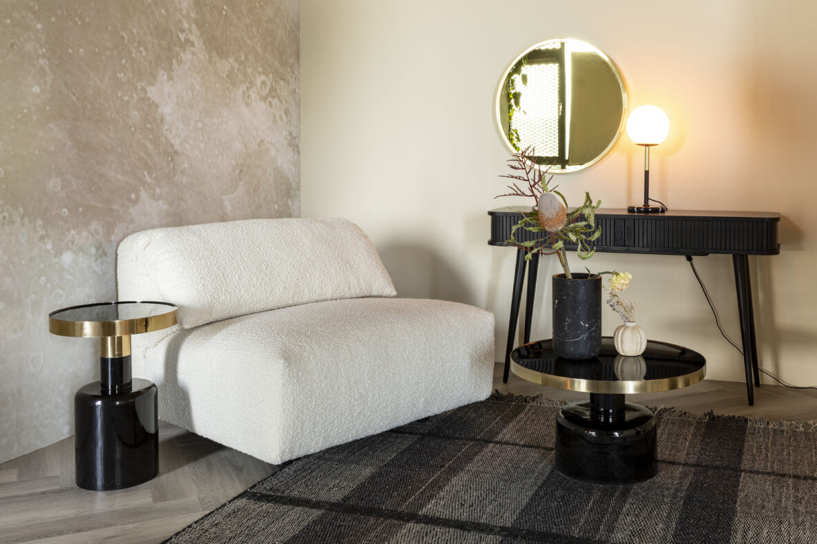 Lustro 'Bandit' Okrągłe 60cm - Miedź