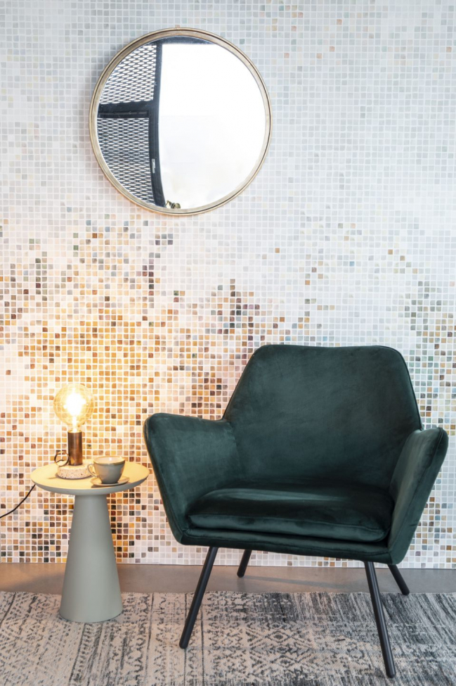 Lustro 'Matz' - Okrągłe Antyk