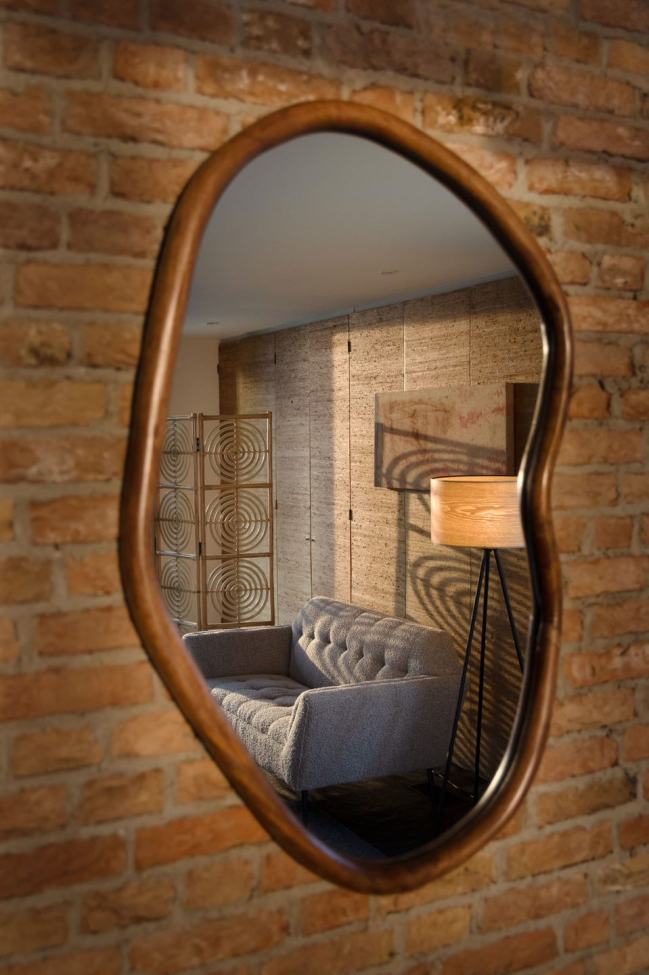 Lustro 'Ashley' - Orzech