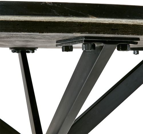 Stół 'Milan' Okrągły 120cm - Czarny