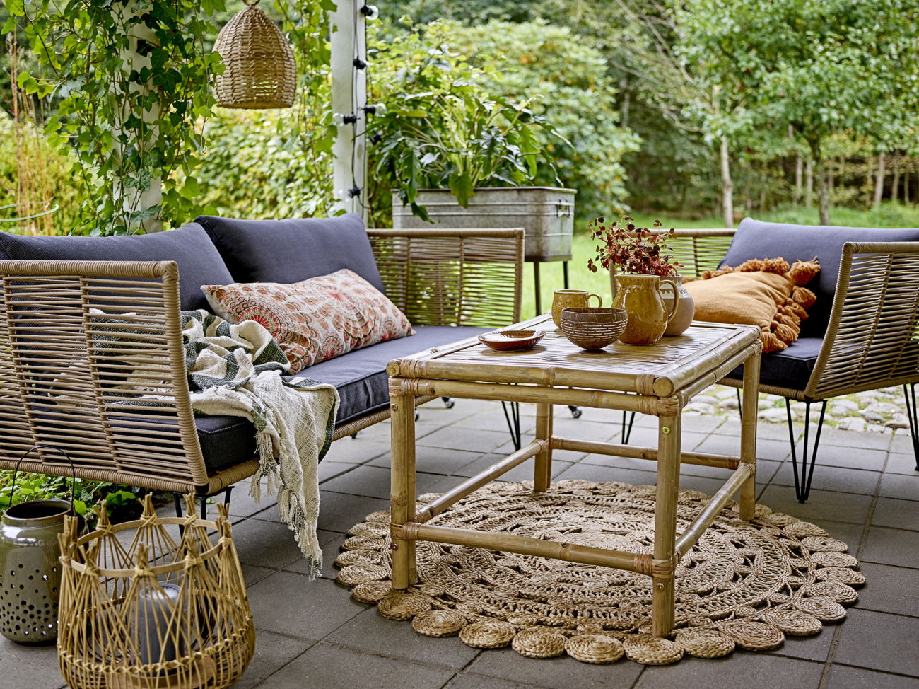 Sofa 'Mundo' - Naturalna/Szara