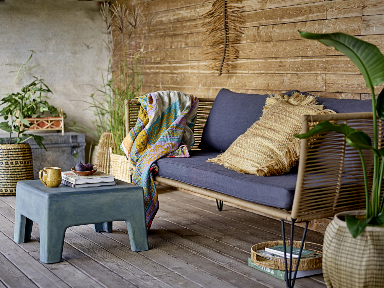 Sofa 'Mundo' - Naturalna/Szara