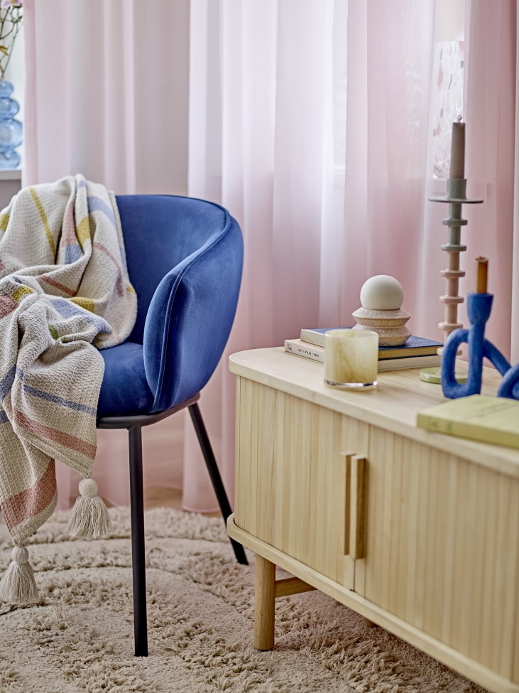 Krzesło jadalniane 'Cortone' - Niebieski