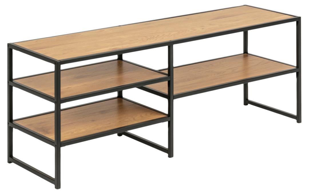 Stolik RTV 'Hydra' - Naturalny/Czarny